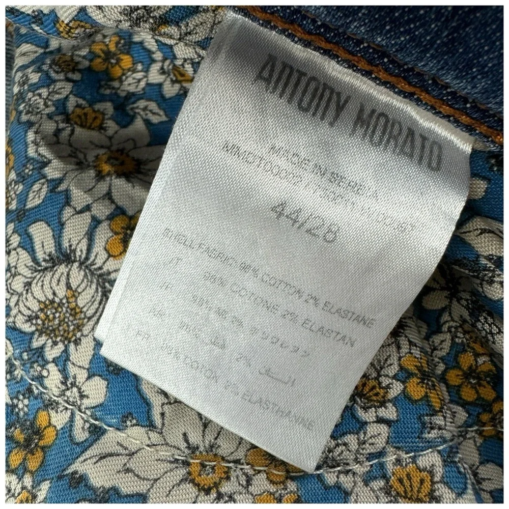 Antony Morato Super‎ Skinny Fredo Blue 5 Pocket Cotton Blend Jeans Mens 32x33